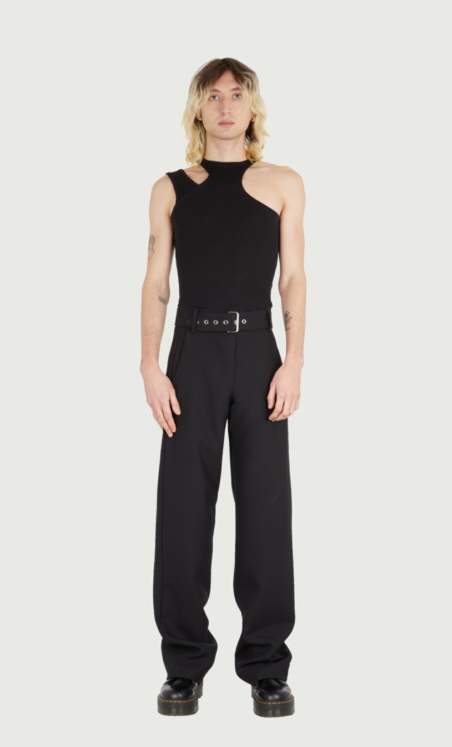 BELT SUIT PANTS